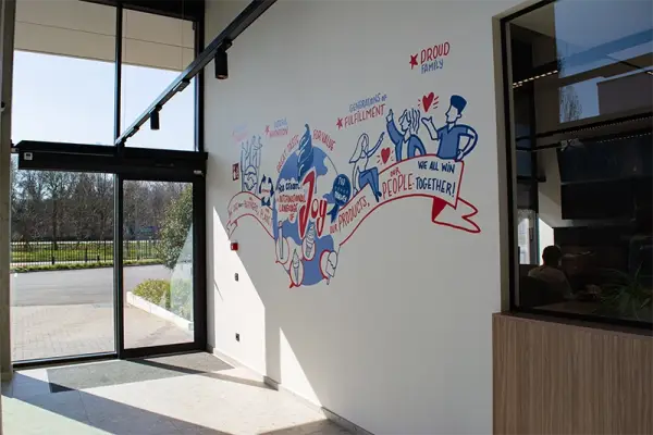 Signalisatie project van Opticom voor klant Jacques Ice