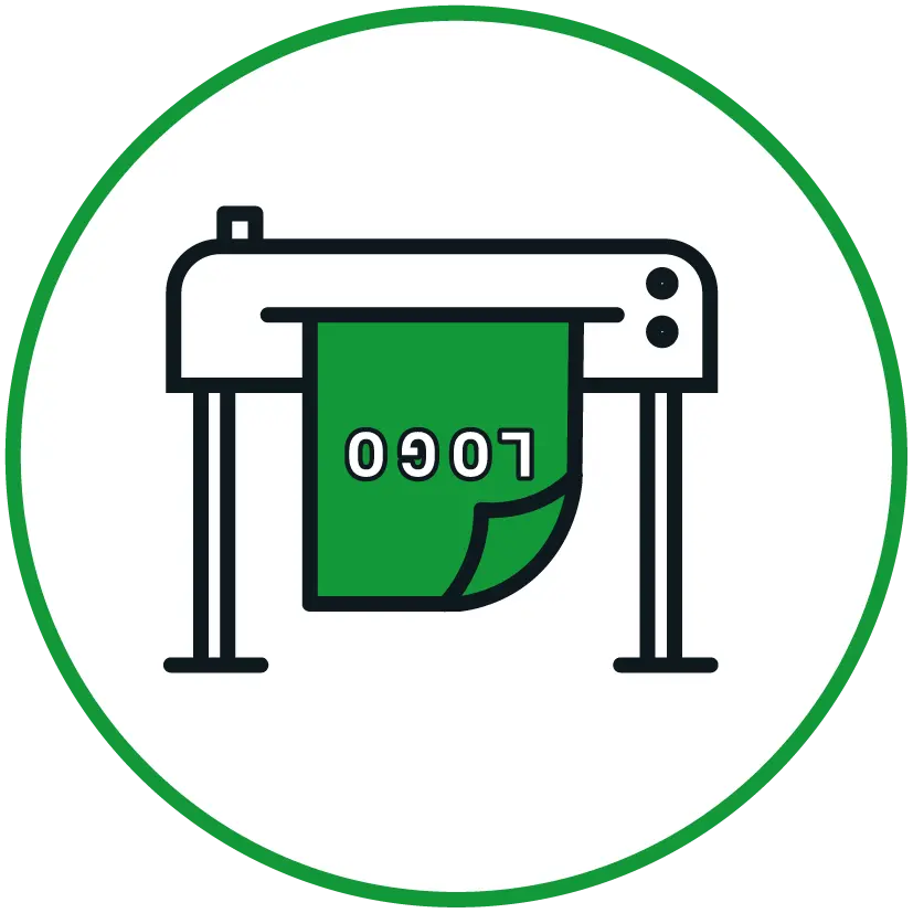 Icons Printwerk / drukwerk Opticom
