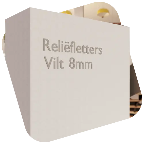 Product Reliëfletters Van Opticom Product Reliëfletters Van Opticom